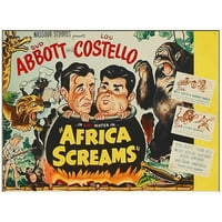 Hollywood FOTO arhiva Crna modernog uokvirenog muzeja Art Print pod nazivom - Abbott i Costello - Afrika