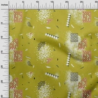Onuone pamučna kambrička vapna zelena tkanina Geometrijska haljina materijal tkanina za ispis tkanina