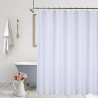 HASOO meka mikrofibrani tkanini za zavjese ili obloge za kupatilo, ukrasni reljefni uzorak, vodovod, bijeli, 72 W 72 l