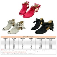 Ferndule Dame Udobne cipele cipele Party Lagan blok Rad Elegantne bočne luke Chunky Heel Sandals Khaki