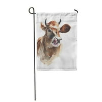 Vodenokolor kravlje glave farme mlijeko umjetnosti mljekarska boja zastava za zastavu ukrasna zastava