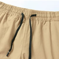 Teretne kratke hlače za muškarce Classic Elastic struk za crtanje atletskih teretnih kratkih kratkih