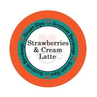 Strawberries & Creat Latte, Single Serving Mahune za Keurig K-Cup pivare