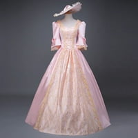 Maxi haljine za žene princeza rukav Steampunk Gothic Retro Vintage pola suda plus veličina haljina za žene