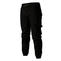 Eczipvz pantalone za muškarce čipke u boji Sportske muške jesenske i zimske ležerne pantalone obrezane