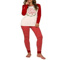 Julycc Womens majica s dugim rukavima + hlače xmas poklon božićne pidžama