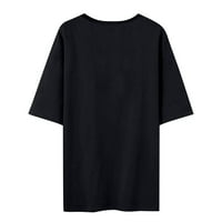 Knosferske košulje za žene za žene tiskane ljetne majice kratki rukav labavi ležerni tops xl