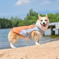 Wojeull Dog Cool Vest rezervat Prozračna mreža za pse Cool Jacket Podesivi ljetni pas od ometa za ledene odjeće za velike srednje male pse na otvorenom