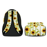Dječji ruksaci Suncokreti - ruksak za laptop za djevojke Dječji djeca sa setom za pribor za jelo 01