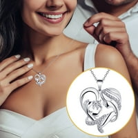 Heiheiup privjesak ogrlica Ljubav ogrlica ogrlica za žensko srce materinsko personalizirajte poklon