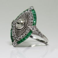 Tkinga moda Velika veličina antikni pozlaćeni turski stil višebojni draguljarski vintage prsten za žene
