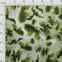 Onuone Rayon Light Zelena tkanina apstraktni zamagljeni cvjetni uzorak Šivaći zanatski projekti Tkanini