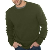 PIMFILM Dugi pulover džemperi za muškarce Muški džemperi Pulover Dukseteri plus veličina Komforna zelena
