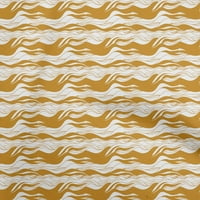 Onuone pamuk poplin senf žuta tkanina azijski val prekrivajući zalihe ispisa šivaće tkanine sa dvorištem širom