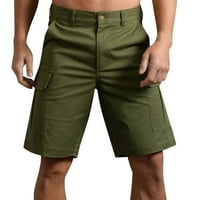Muške kratke hlače Muške ljetne hlače od pune boje Pocket CrckString Looseti džepovi Casual Sports Ravne