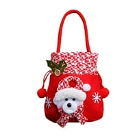 Njspdjh Torba za skladištenje hrane Božićne poklon torbe za crtanje Xmas Candy torbe Santa Sack ruksak