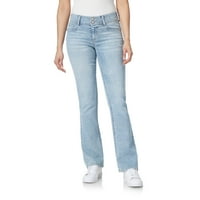 Wilfflower ženska bujna curvy bootcut srednjeg blesanja Insta Stretch Juniors Jeans