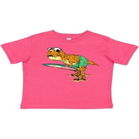 Inktastic Tyrannosaurus Re sa surf bojom poklon dječaka malih majica ili majica Toddler