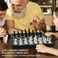 U Drvne šahovske provjere Backgammon set magnetski drveni međunarodni šahovski set Travel Chess sa sklopivim