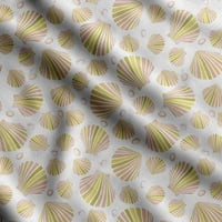 Soimoi Sea Shell Ispis, pamučni poplin, šivaće tkanina koja se prodaje u dvorištu široko, šivaće zanatsko