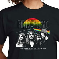 Pink Floyd - tamna strana mjeseca sa bendom - Juniors obrezana majica pamučne mjere