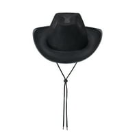 Kaubojski šešir za muškarce Žene kotrljajte široke rubne kape osjetile zapadne kaudne kape za Cosplay