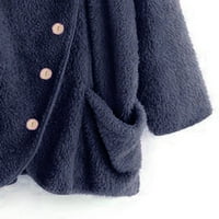 Pimfylm jakna za žene Blazer puffer jakna tamno plava 4xl