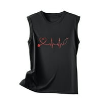 Smihono ponude Tors Trendy Summer Sexy Girls Poklon posada modne dame bluza ECG Love Heart Print bez