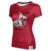 Ženska crvena muskingum Muskies softball majica