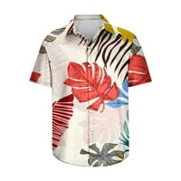 Wyongtao Muška havajska majica Ležerne ljetne grafičke tiskane kratkih rukava s kratkim rukavima na