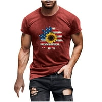 Buigttklop Nema granica Muška majica Clearence Plus Veličina Casual Okrugli vrat 3D digitalni ispis Pulover Fitness Sportske kratke hlače