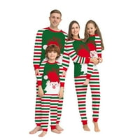 Gotyou Family Božićni pidžami, Obriši slovo Top + rešetke za hlače Xmas Porodična odjeća Pajamas Multi-Color