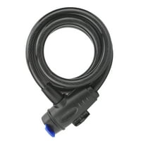 Kabel za zaključavanje bicikla, kablovi za zaključavanje prečnika visoke čvrstoće crne boje s tipkom za