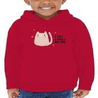 Smiješna slatka mačena čarolija Hoodie Toddler -Image by Shutterstock, Toddler