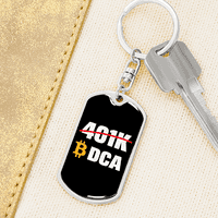 401K ili DCA Crypto Privjesak od nehrđajućeg čelika ili 18K zlatni tag za pse
