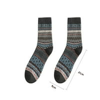 Ploknplq Ženske čarape mens čarape Etničke vjetrove Tople vunene čarape zadebljanje modne zimske čarape