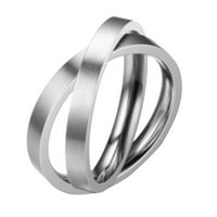 Heiheiup Dekoracija za muškarce zaručenje prstena vječne prstenove žene nekomprimirane i prstenove zvoni veličine za tinejdžere