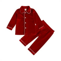 Unise dječaci i djevojke Pleuche pidžama Top i dno dvije pidžame home nose loungewebru, veličine 1-9y