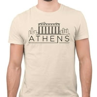 Skyline Atina Grčka majica Unise X-Veliki prirodni