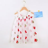 Haljine za djevojke za dijete Cvjetni ananas Ljeto bez rukava Tutu casual slojeviti tulle princess rođendanska