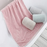 Coral baršunasti ručnik za kupanje sa vrpcom, 27. × 55. u apsorbentnom i mekoj ručniku za kupanje-plava