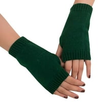 iopqo rukavice rukavice Ženska djevojka pletena ručna ruka tople zimske rukavice mekano toplo Mitten