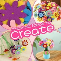 Cvjetni obrtni komplet za djecu - umjetnost i zanat, napravite svoj vlastiti buket sa tipkama i latinim