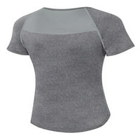 Grianlook Women Workout Top kratkih rukava Tee Solie Color Yoga T-majice Dame udobna bluza Prozračna