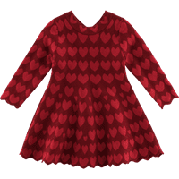 Multitrast Multitrast Labavi dječji pleteni džemper suknje srce je ispisalo jednu suknju za jesen
