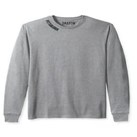 Daxton Premium Pittsburgh Muškarci dugih rukava majica ultra mekani srednje težine pamuk, heather siva