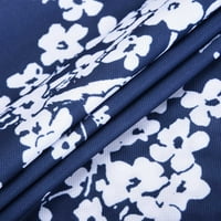 Muške povremene polo majice modni patentni zatvarač izrez dugi rukav Poslovni vitki fit vrhovi boja blok tiskana majica za muškarce mornarsko plavo xxl