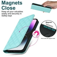 Luksuzni novčanik za iPhone Pro sa slotovima za blokiranje RFID-a Pokupite magnetsko zatvaranje kompatibilno sa magsafe punjenjem sveobuhvatne kofere za zaštitu od udara, plava