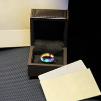 Heiheiup moda Šareni titanijum čelični prsten za angažman par prsten nakit pokloni prsten djevojka