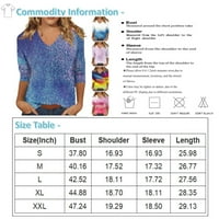 Multicolor tiskana ženska povremena bluza Prevelike trendi ženske radne majice Ljeto grafički rukav